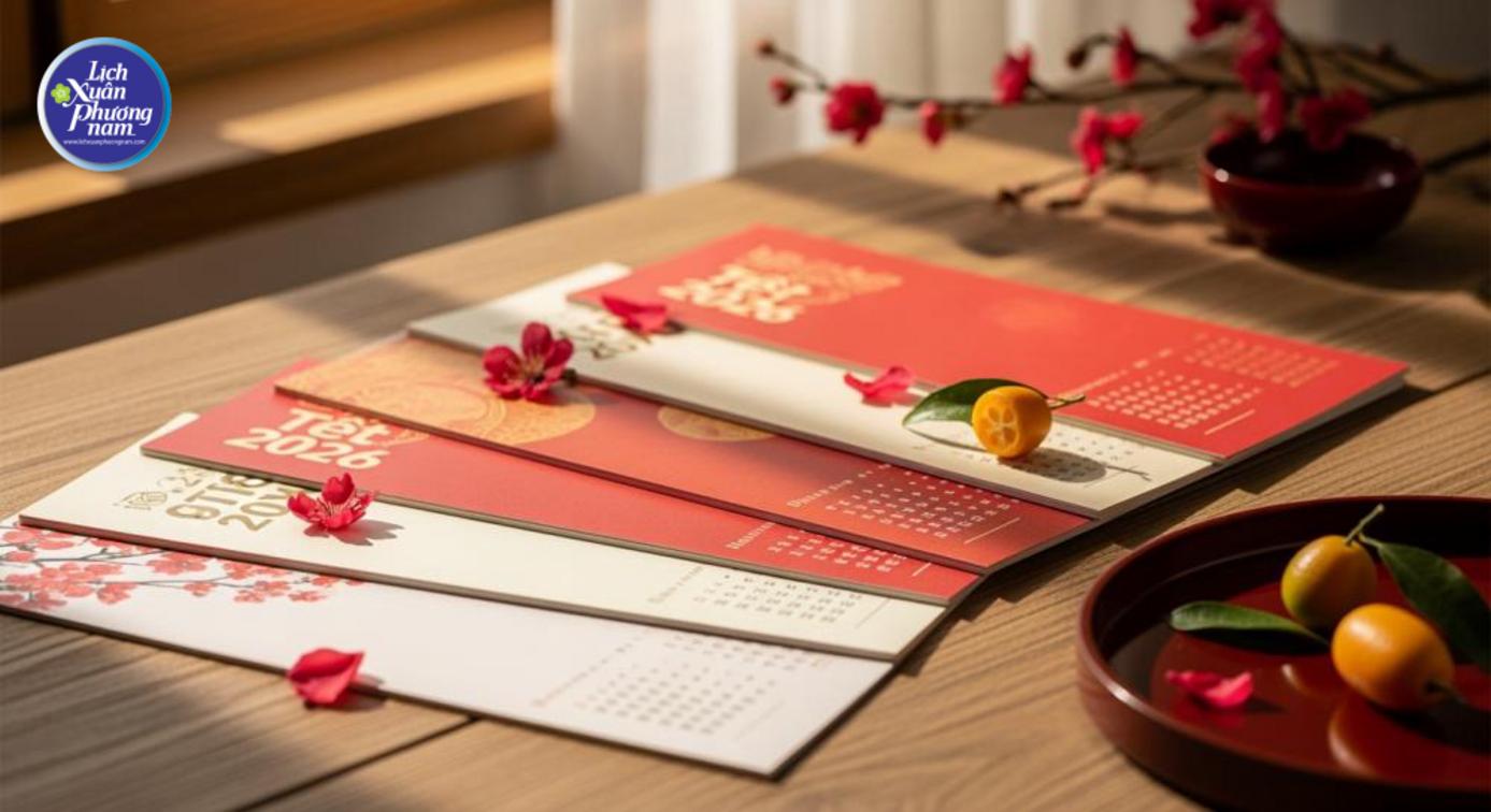Tổng quan bộ mẫu lịch tết 2026