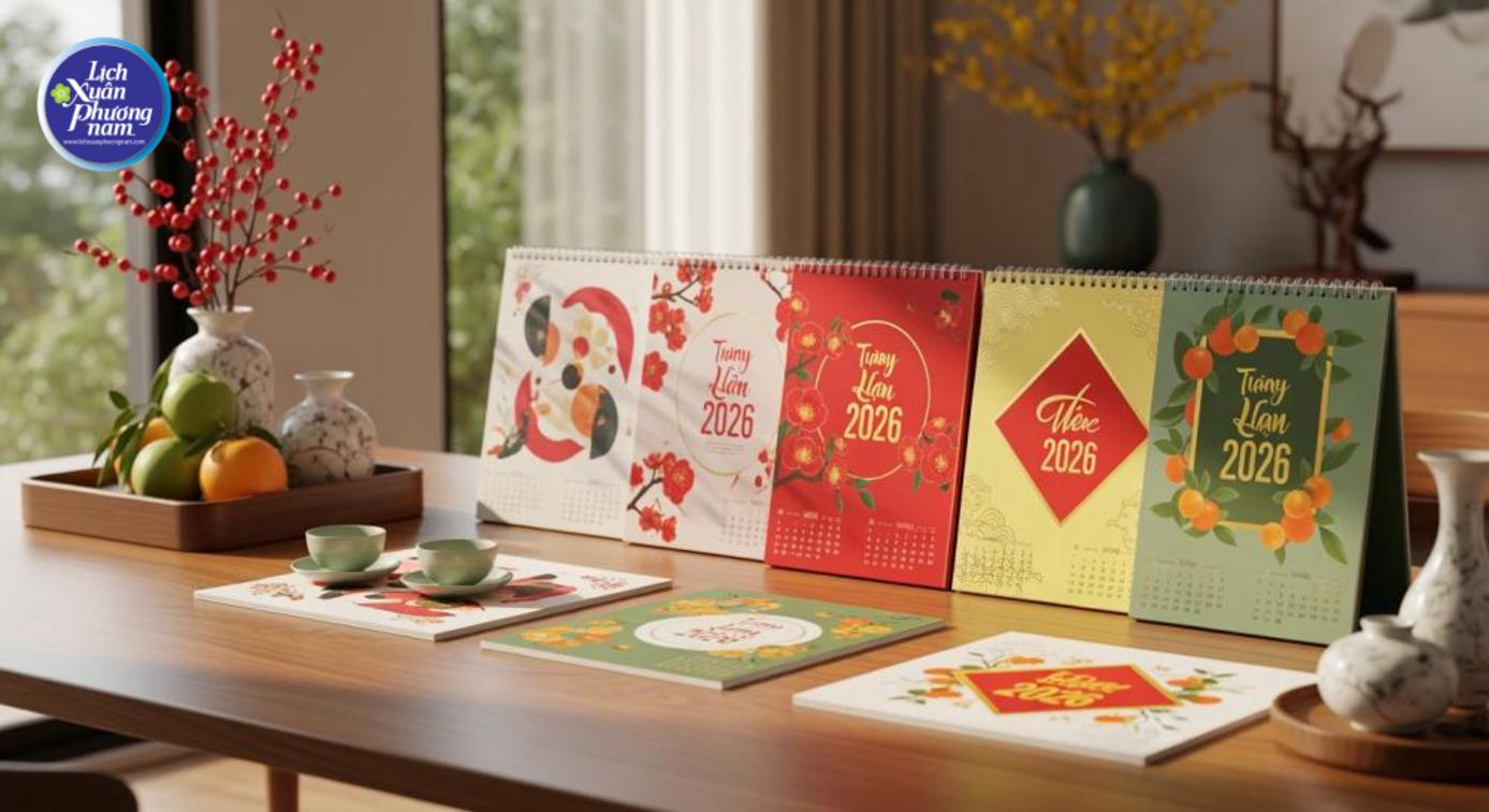 Quy trình đặt in và lựa chọn bộ mẫu lịch tết 2026