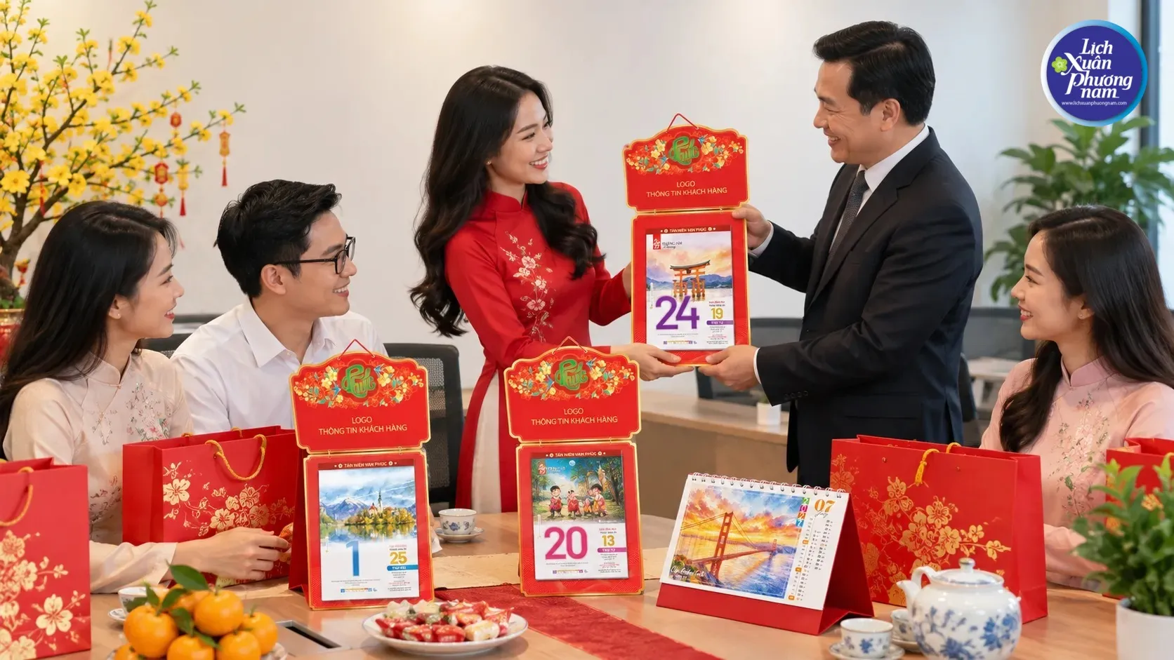 Lịch để bàn Tết 2027 – điểm chạm thương hiệu, quà tặng ý nghĩa