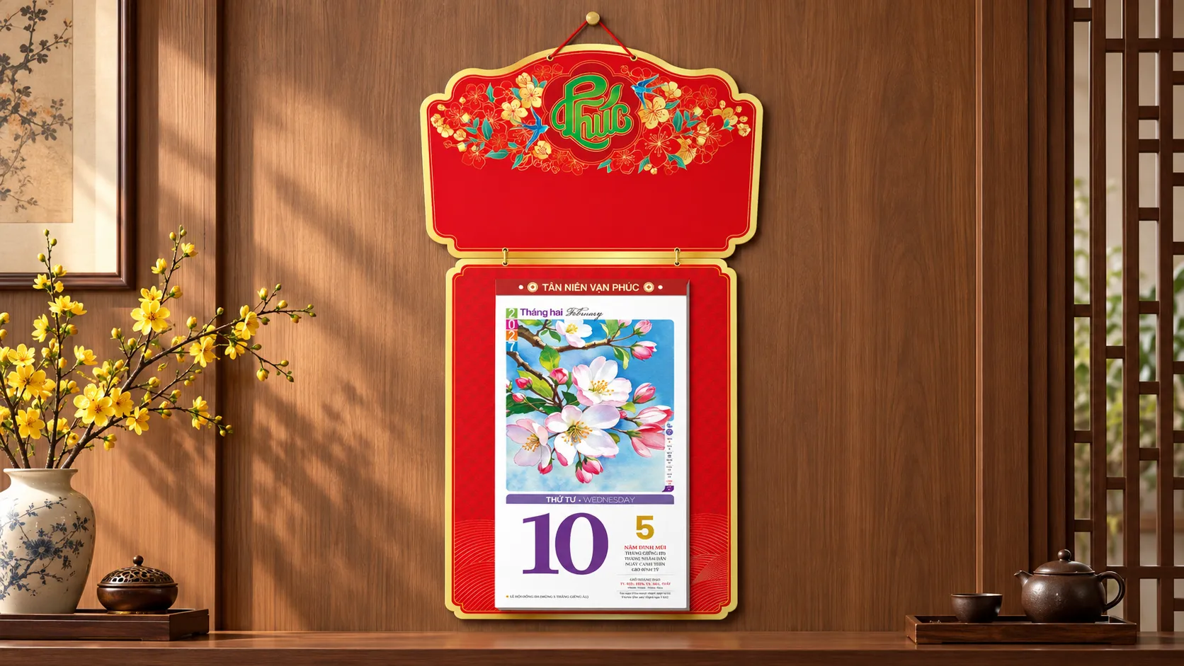 Thiết Kế Bộ Lịch Doanh Nghiệp Tết 2027 Đinh Mùi Theo Yêu Cầu