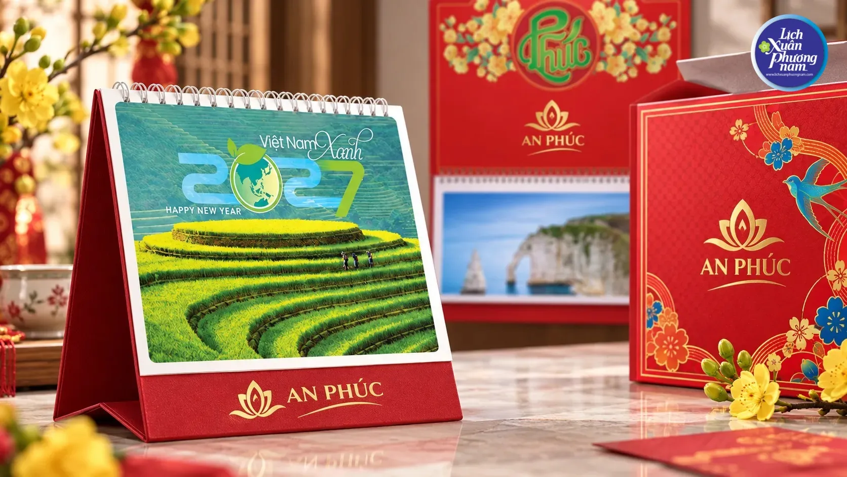 Lịch để bàn in sẵn giúp doanh nghiệp tối ưu chi phí, thời gian mà vẫn đảm bảo tính thẩm mỹ và quảng bá thương hiệu hiệu quả.