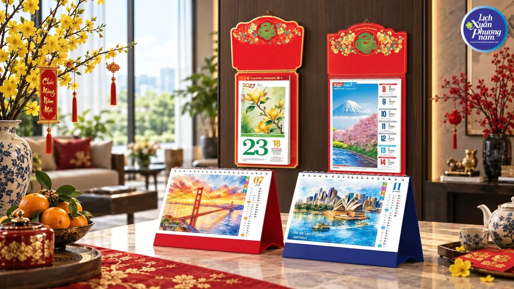 Lịch để bàn gọn nhẹ, giúp không gian làm việc thêm hiện đại Lịch để bàn gọn nhẹ, giúp không gian làm việc thêm hiện đại