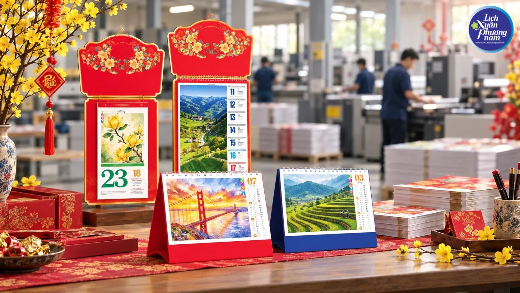Lịch Tết: Quà tặng tri ân, duy trì sự hiện diện thương hiệu quanh năm