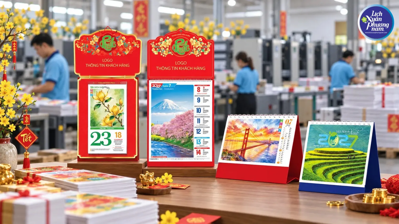 Lịch để bàn, treo tường, bloc phù hợp mọi không gian văn phòng Lịch để bàn, treo tường, bloc phù hợp mọi không gian văn phòng
