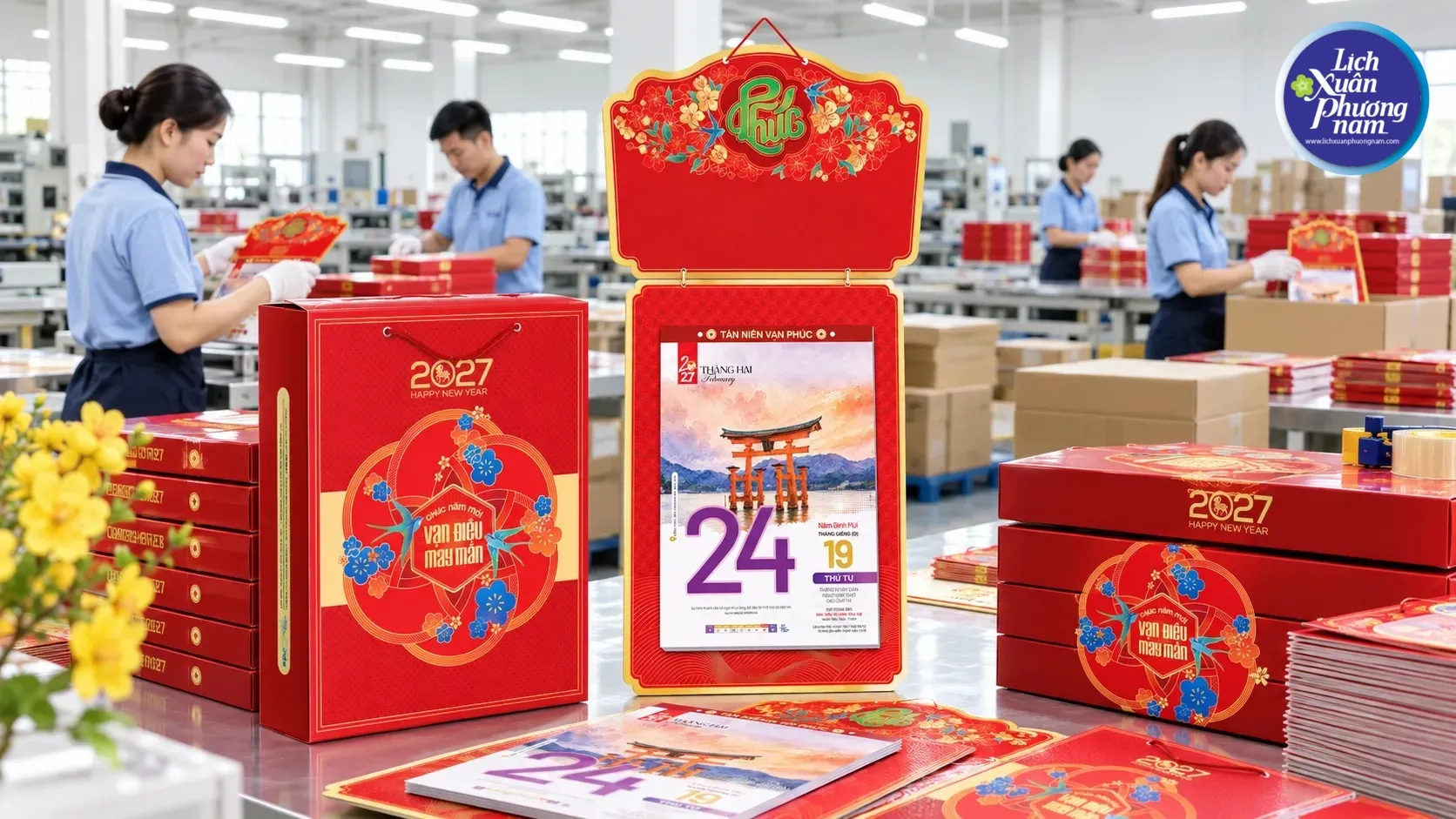 Lịch bloc sang trọng là món quà giúp gắn kết quan hệ đối tác