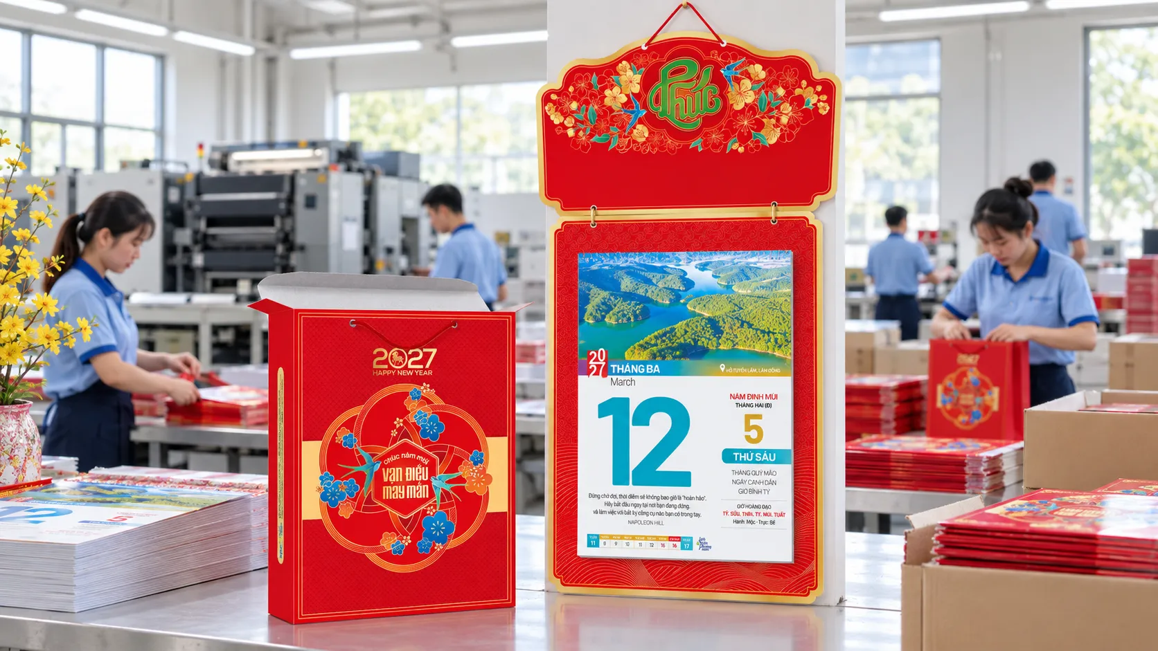 Quà tặng tri ân cuối năm lịch Tết 2027 Đặt in số lượng lớn