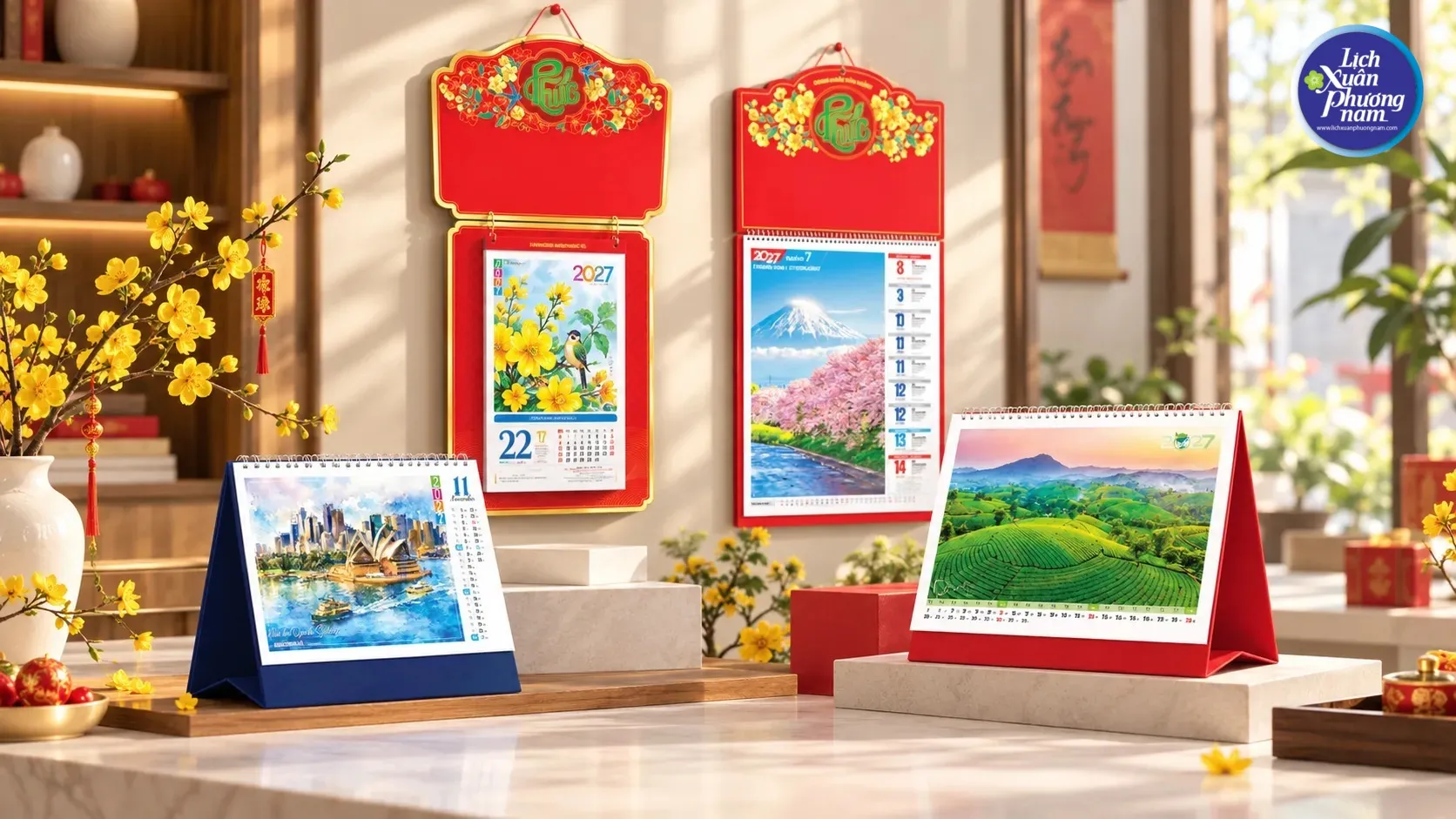 Dây chuyền sản xuất hiện đại tạo ra lịch Tết tinh xảo, chất lượng cao Dây chuyền sản xuất hiện đại tạo ra lịch Tết tinh xảo, chất lượng cao