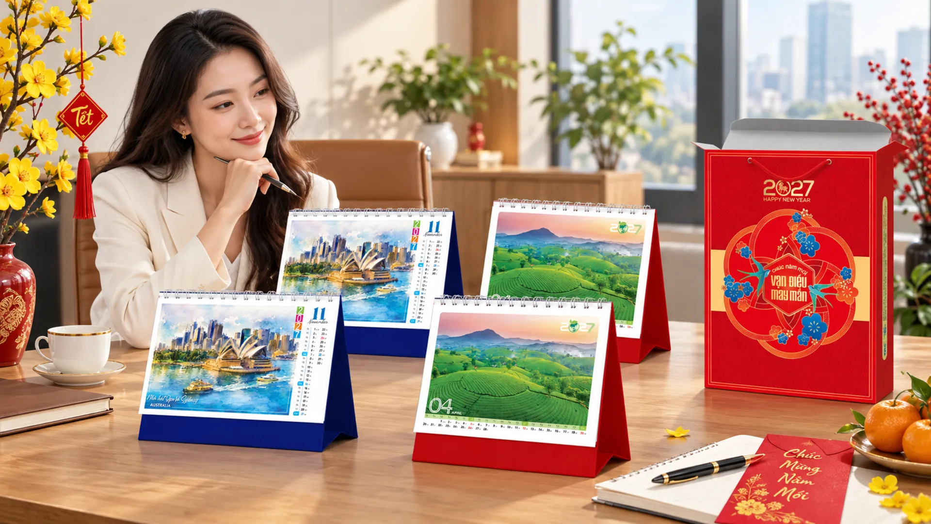 bán lịch để bàn tết giá sỉ