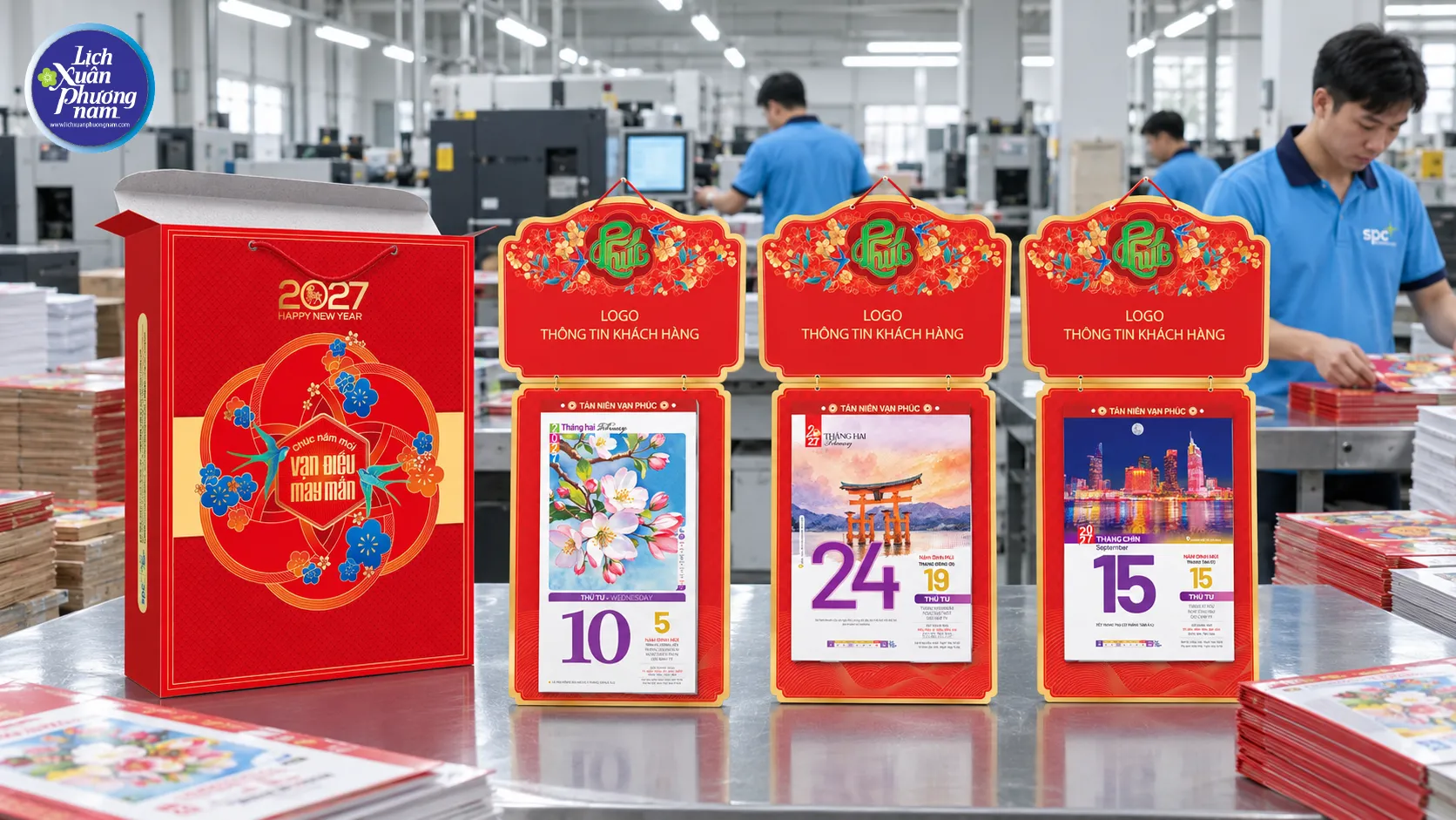 Các mẫu Lịch Xuân Phương Nam 2027 nổi bật với những chủ đề riêng, từ Việt Nam đến hành trình khám phá thế giới