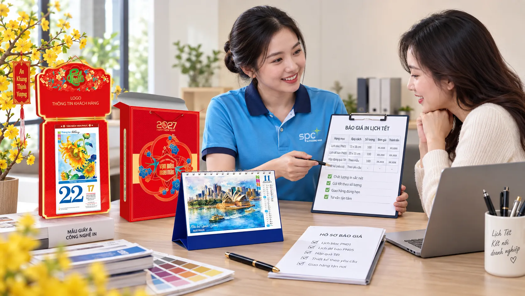 báo giá in lịch Tết