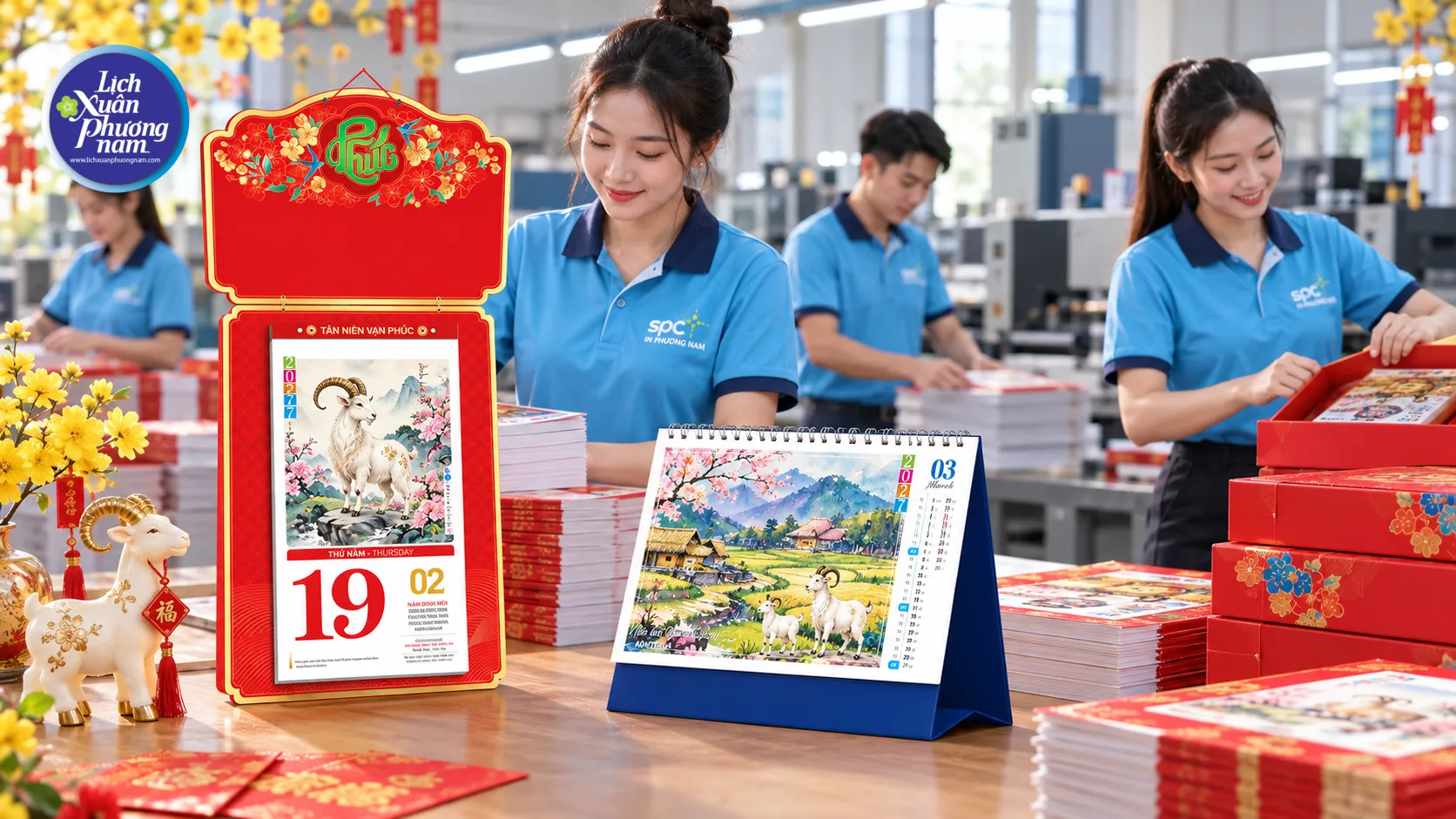 Lịch Tết với thiết kế độc đáo, sáng tạo là món quà độc đáo dành tặng cho nhân viên