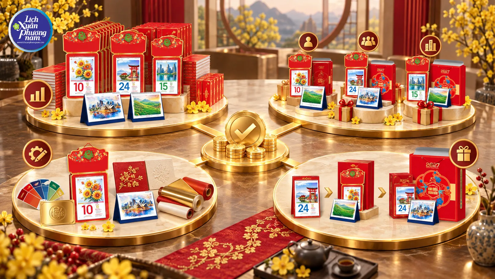 Giá rẻ trong in lịch Tết nên được hiểu là cân đối ngân sách mà không đánh đổi chất lượng