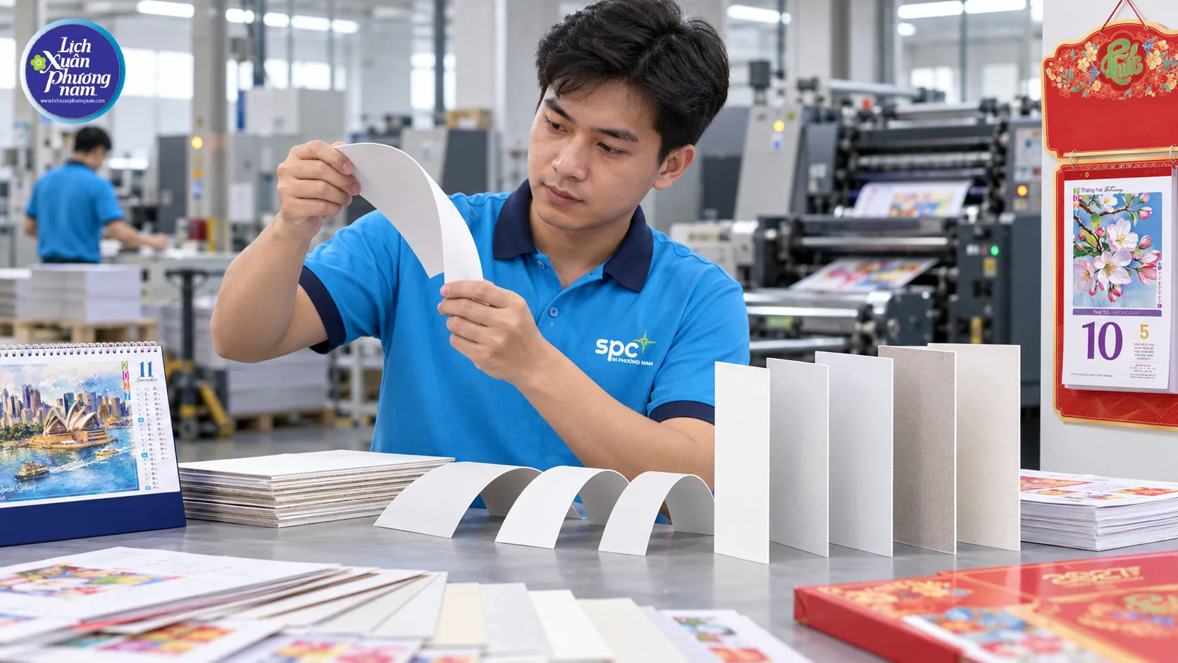 Tối ưu chi phí in lịch nên bắt đầu từ việc lựa chọn chất liệu giấy phù hợp với đặc điểm và mục đích sử dụng