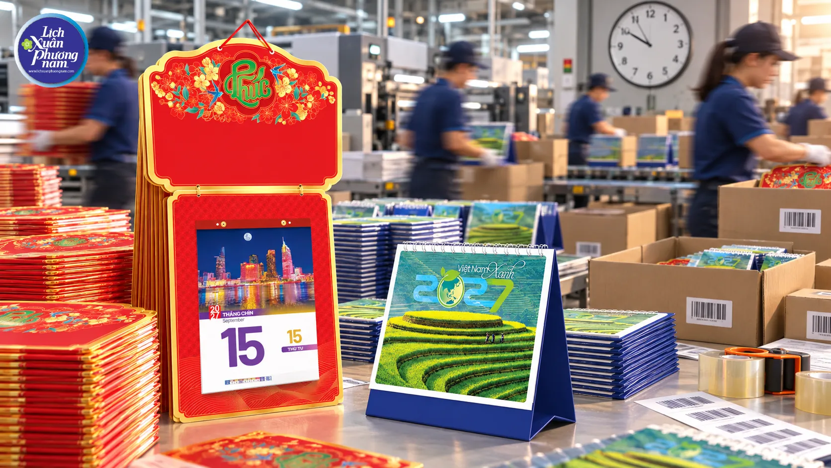 Chuẩn bị lịch Tết từ sớm giúp doanh nghiệp có đủ thời gian lựa chọn mẫu, hoàn thiện nhận diện và hạn chế rủi ro