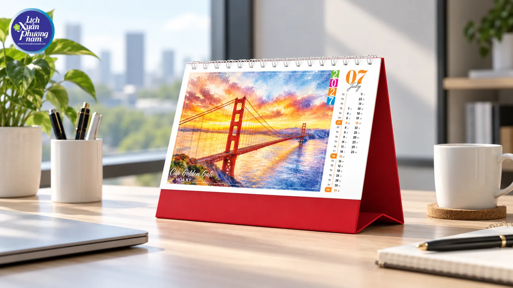PN05 vừa tạo cảm hứng khám phá, vừa hỗ trợ doanh nghiệp cá nhân hóa thông tin thương hiệu trên phần đế lịch