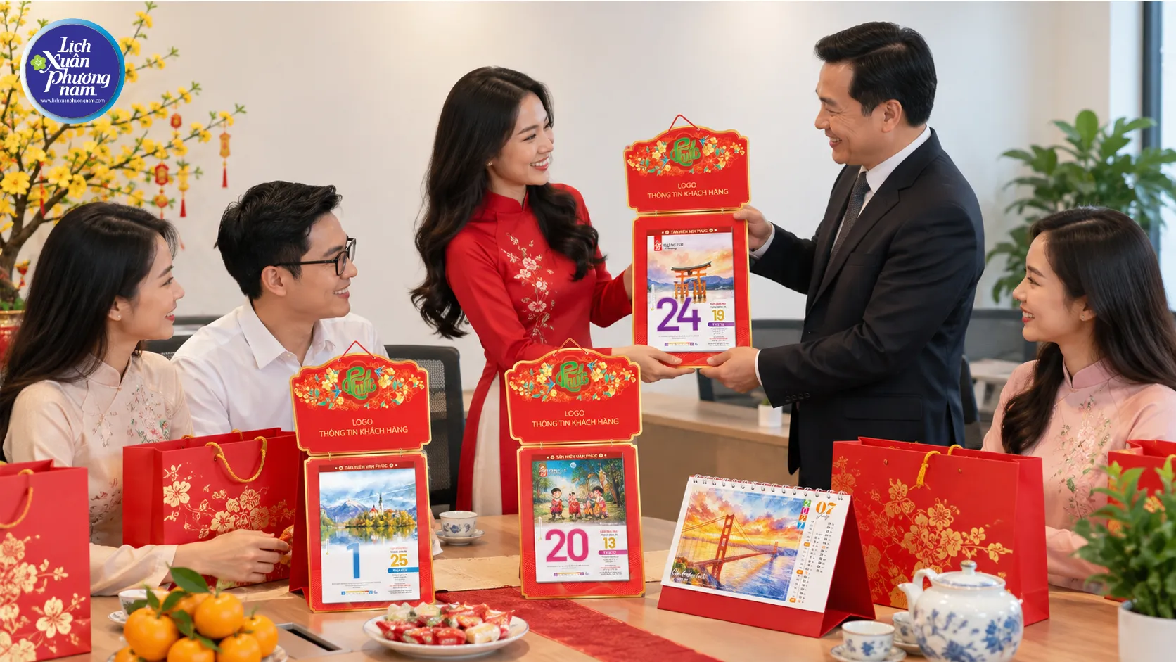 Lịch Tết đẹp không chỉ bắt mắt mà còn phải phù hợp đối tượng nhận và mục tiêu tri ân doanh nghiệp
