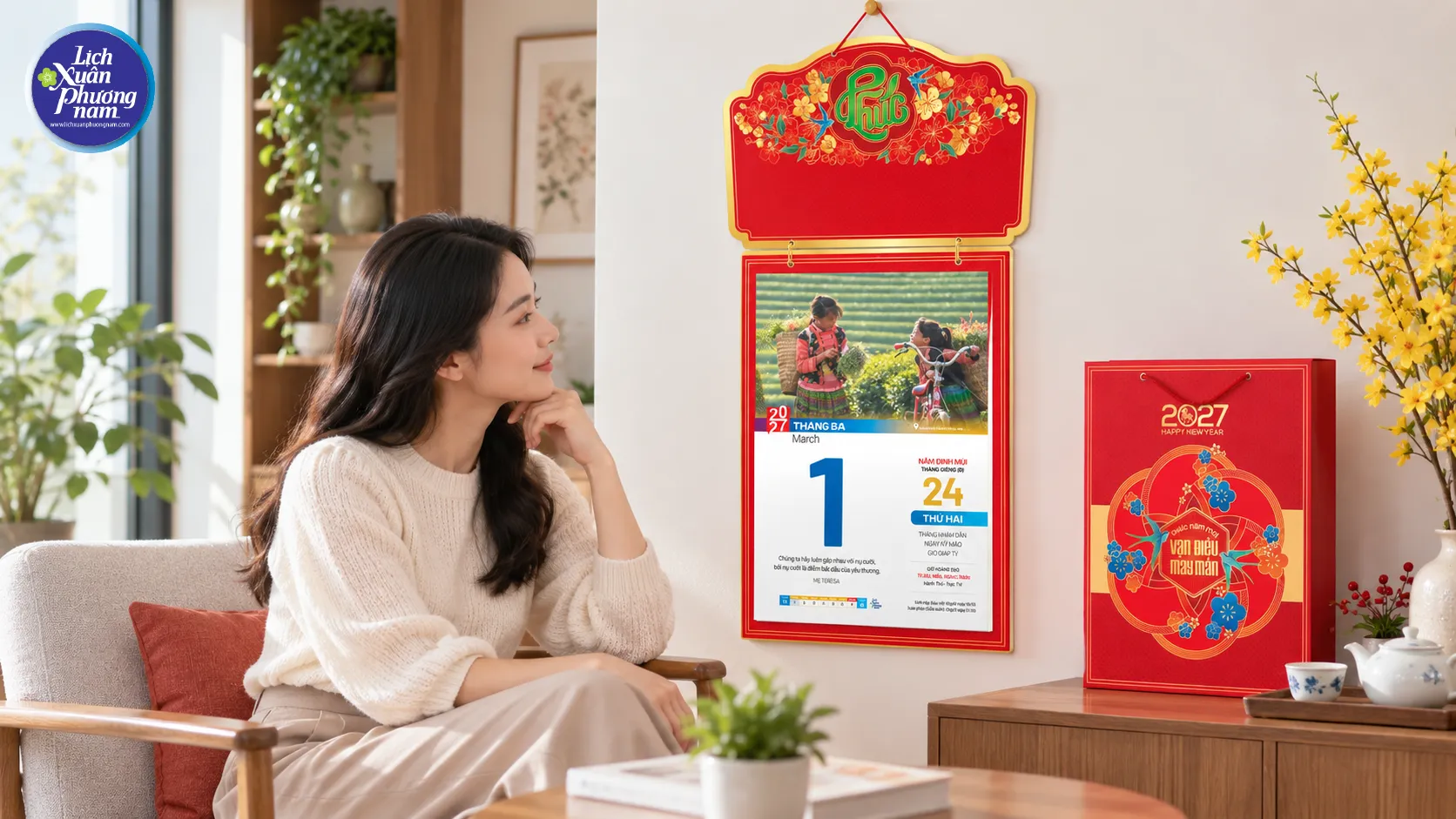 Một concept nghệ thuật có chiều sâu giúp từng trang lịch kể chuyện, khơi cảm xúc và nâng giá trị quà tặng