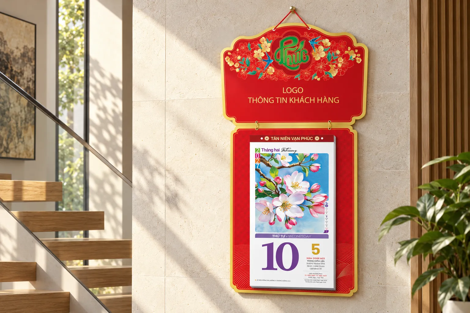 thiết kế bìa lịch treo tường