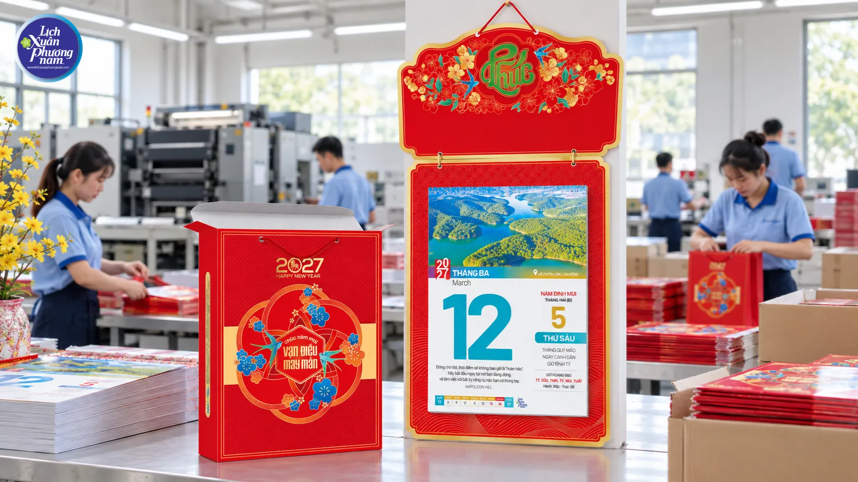 Các mẫu lịch bloc gợi nhắc quê hương, bản sắc văn hóa, khơi dậy niềm tự hào dân tộc